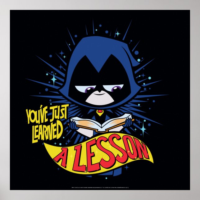 Tonåring Titans Go! | Raven "Earned A Lesson" Poster (Framsidan)