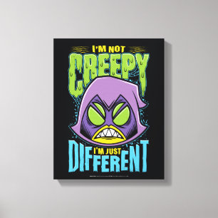 Tonåring Titans Go!   Raven "Not Creepy I'm Differ Canvastryck