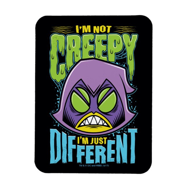 Tonåring Titans Go! | Raven "Not Creepy I'm Differ Magnet (Vertikal)