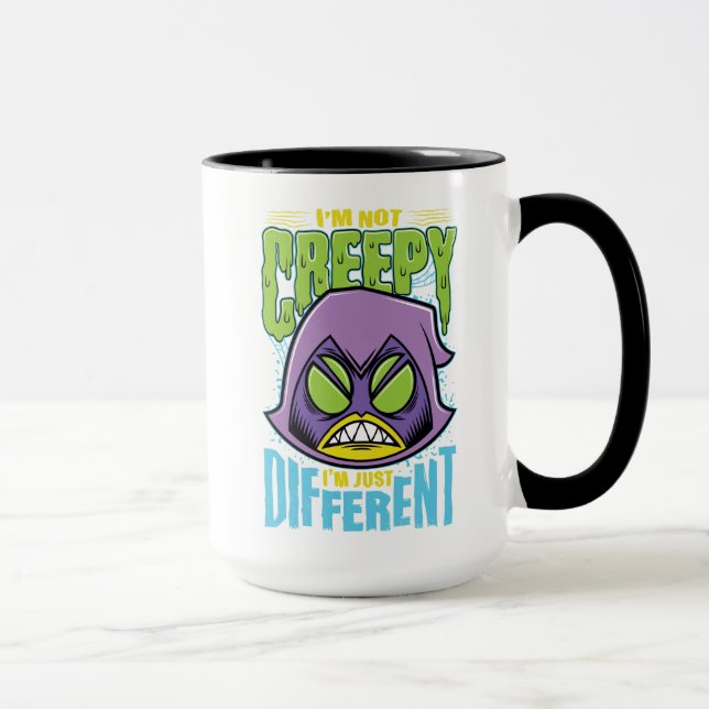 Tonåring Titans Go! | Raven "Not Creepy I'm Differ Mugg (Höger)