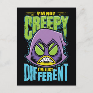 Tonåring Titans Go! Raven "Not Creepy I'm Differ Vykort