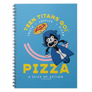 Tonåring Titans Go! Raven "Truth Justice Pizza" Anteckningsbok