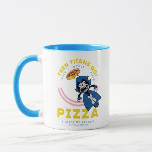 Tonåring Titans Go! Raven "Truth Justice Pizza" Mugg