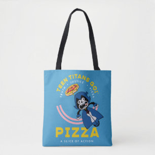 Tonåring Titans Go! Raven "Truth Justice Pizza" Tygkasse