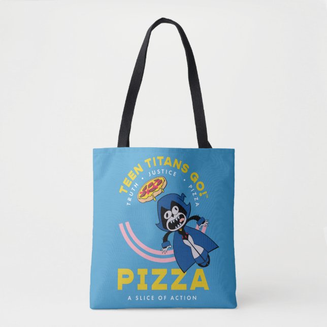 Tonåring Titans Go! Raven "Truth Justice Pizza" Tygkasse (Framsida)