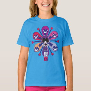 Tonåring Titans Go! Raven's Emoticlones T-shirt