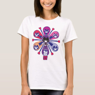 Tonåring Titans Go! Raven's Emoticlones Tee Shirt