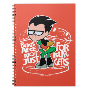Tonåring Titans Go! Robin Booty Scooty Buns Anteckningsbok Med Spiral