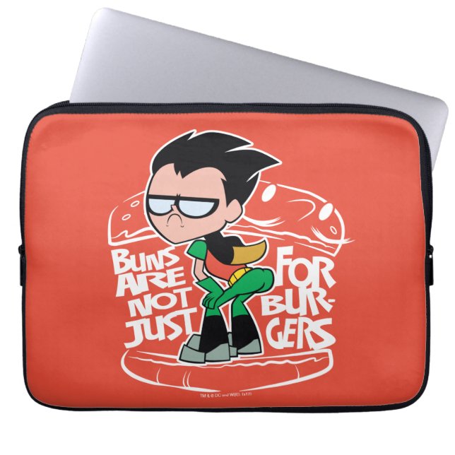Tonåring Titans Go! | Robin Booty Scooty Buns Laptop Sleeve (Framsidan)