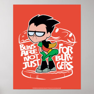 Tonåring Titans Go!   Robin Booty Scooty Buns Poster