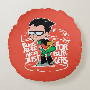 Tonåring Titans Go! Robin Booty Scooty Buns Rund Kudde