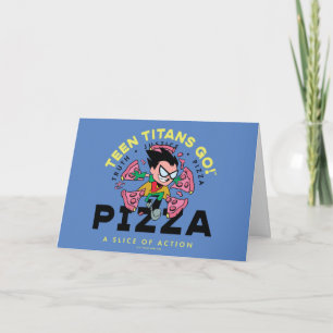 Tonåring Titans Go! Robin "Truth Justice Pizza" Kort