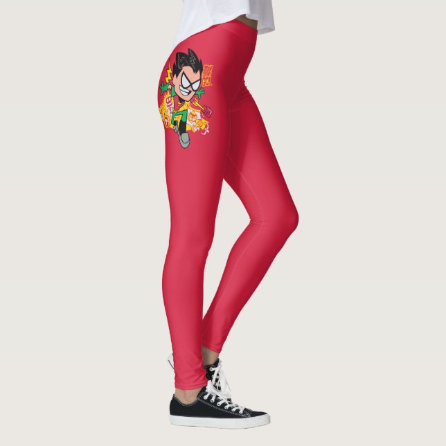 Tonåring Titans Go! | Robin's Arsenal Graphic Leggings (Höger)