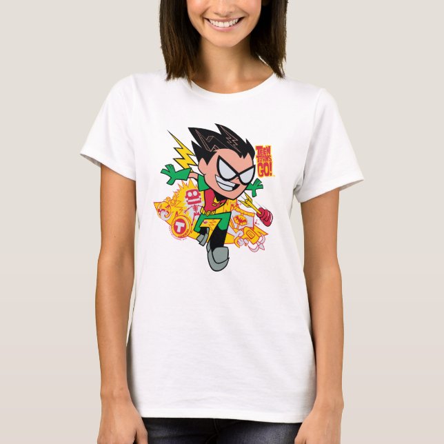 Tonåring Titans Go! | Robin's Arsenal Graphic T-shirt (Framsida)