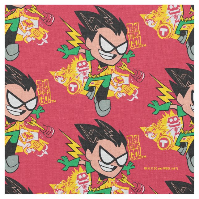 Tonåring Titans Go! | Robin's Arsenal Graphic Tyg (Närbild)