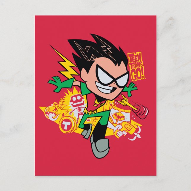 Tonåring Titans Go! | Robin's Arsenal Graphic Vykort (Framsida)