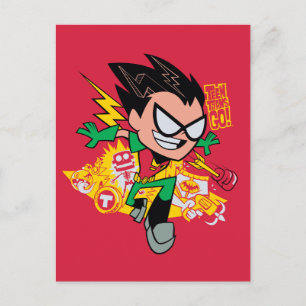 Tonåring Titans Go! Robin's Arsenal Graphic Vykort