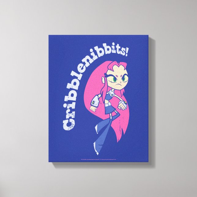 Tonåring Titans Go! | Starfire "Cribblenibbits!" Canvastryck (Framsida)