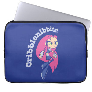 Tonåring Titans Go! Starfire "Cribblenibbits!" Laptop Fodral