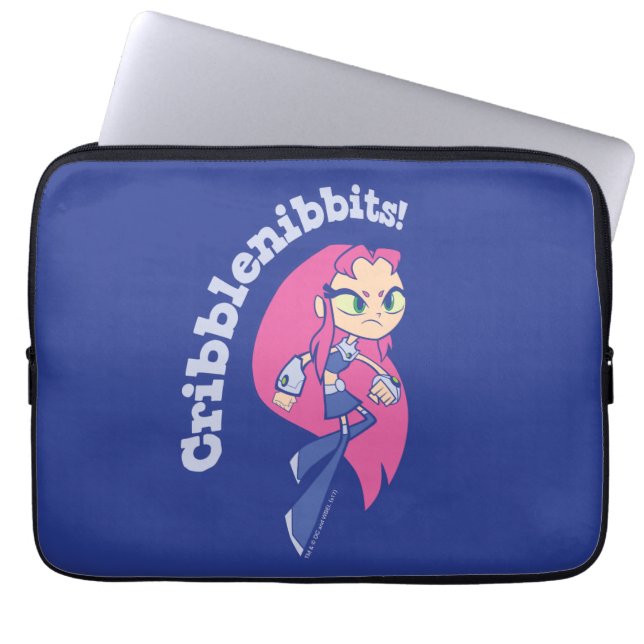 Tonåring Titans Go! | Starfire "Cribblenibbits!" Laptop Fodral (Framsidan)