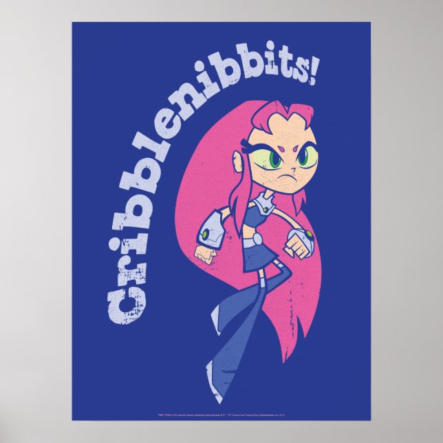 Tonåring Titans Go! | Starfire "Cribblenibbits!" Poster (Framsidan)