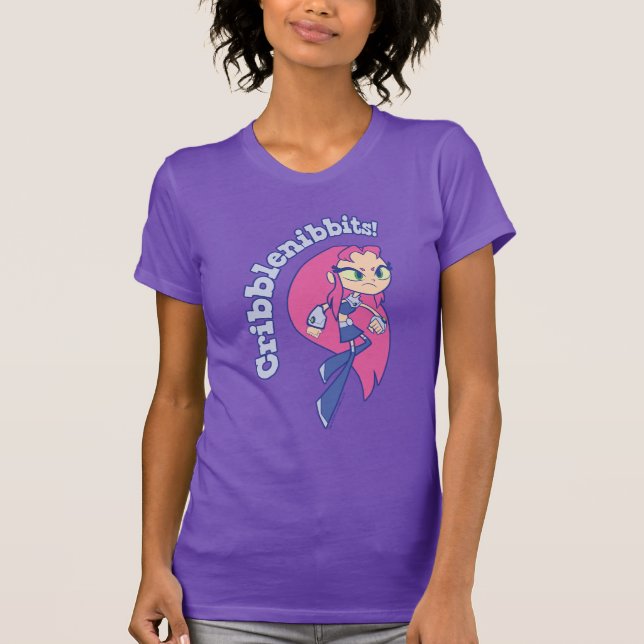 Tonåring Titans Go! | Starfire "Cribblenibbits!" T-shirt (Framsida)