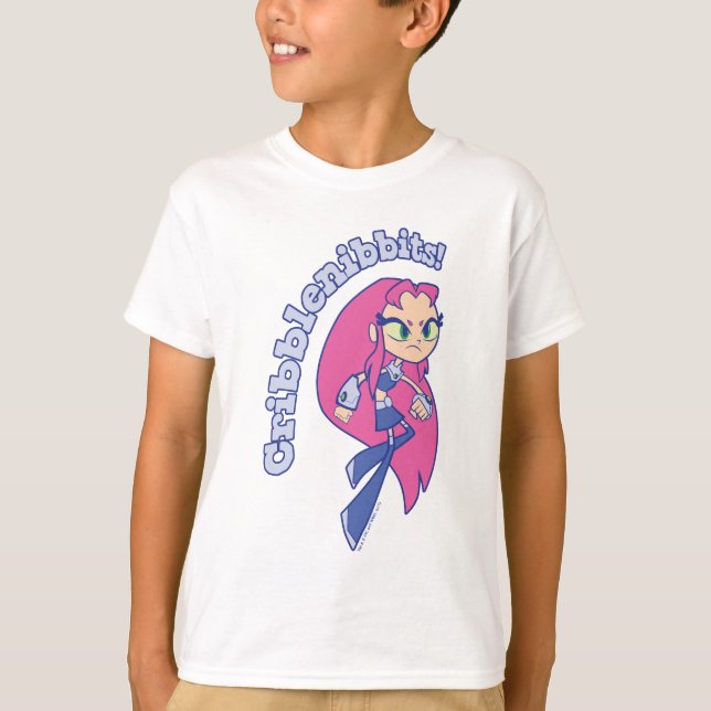 Tonåring Titans Go! | Starfire "Cribblenibbits!" T Shirt (Framsida)