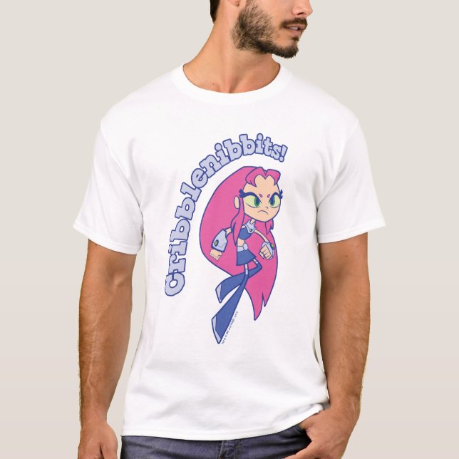 Tonåring Titans Go! | Starfire "Cribblenibbits!" T-shirt (Framsida)