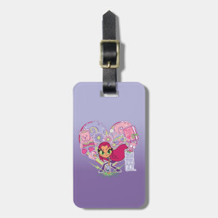Tonåring Titans Go! Starfire Heart Slå Graphic Bagagebricka