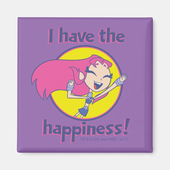 Tonåring Titans Go! | Starfire "Jag har glädjen" Magnet (Framsidan)