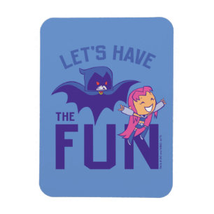 Tonåring Titans Go! Starfire & Raven "have the R Magnet