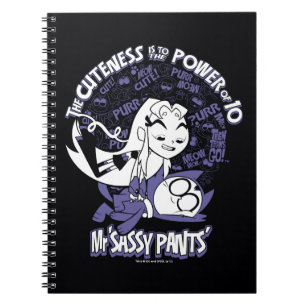 Tonåring Titans Go! Starfire & Sassy Byxor Anteckningsbok Med Spiral