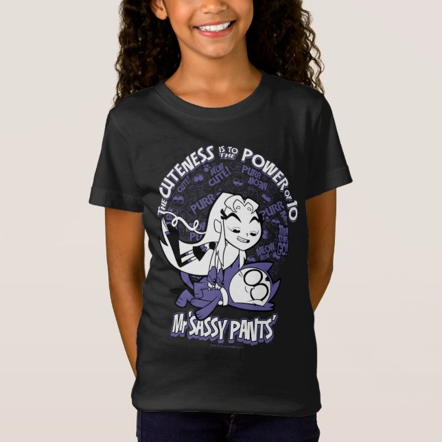 Tonåring Titans Go! | Starfire & Sassy Byxor T-shirt (Framsida)
