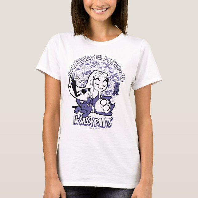 Tonåring Titans Go! | Starfire & Sassy Byxor T-shirt (Framsida)