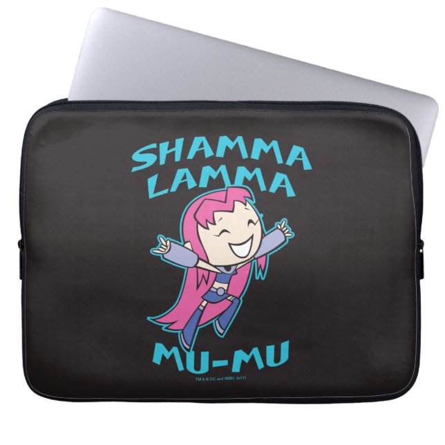 Tonåring Titans Go! | Starfire ’Shamma Lamma Mu-Mu Laptop Sleeve (Framsidan)