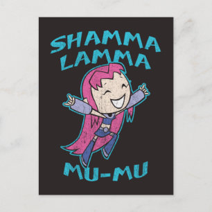 Tonåring Titans Go!   Starfire ’Shamma Lamma Mu-Mu Vykort