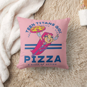 Tonåring Titans Go! Starfire ’Truth Justice Pizza’ Kudde