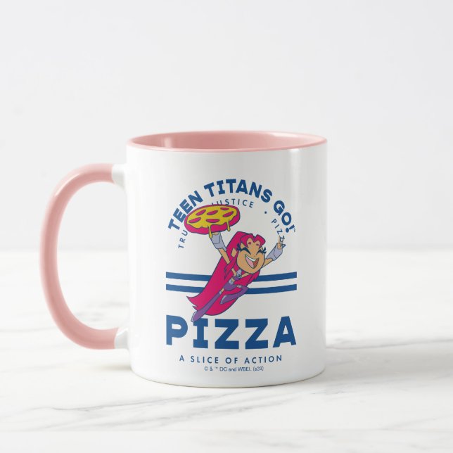 Tonåring Titans Go! Starfire ’Truth Justice Pizza’ Mugg (Vänster)