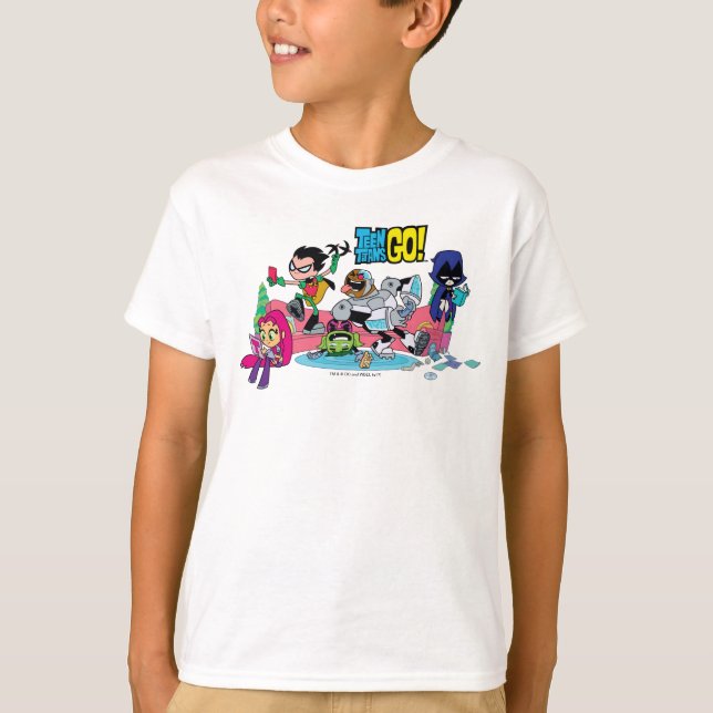 Tonåring Titans Go! | Tentakulerade monstermetoder T Shirt (Framsida)