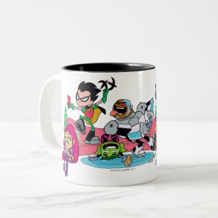 Tonåring Titans Go! Tentakulerade monstermetoder Två-Tonad Mugg