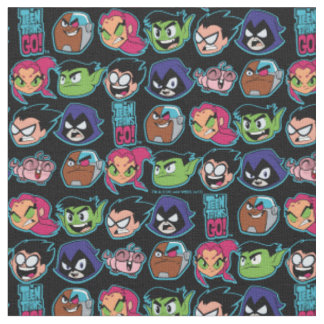 Tonåring Titans Go! | Titans Head Mönster Tyg