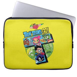 Tonåring Titans Go!   Titans Torn Collage Laptop Sleeve