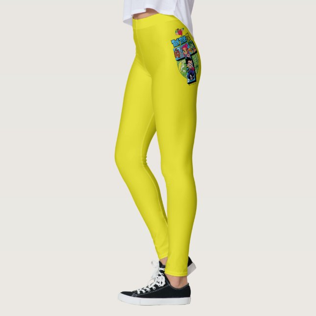 Tonåring Titans Go! | Titans Torn Collage Leggings (Vänster)