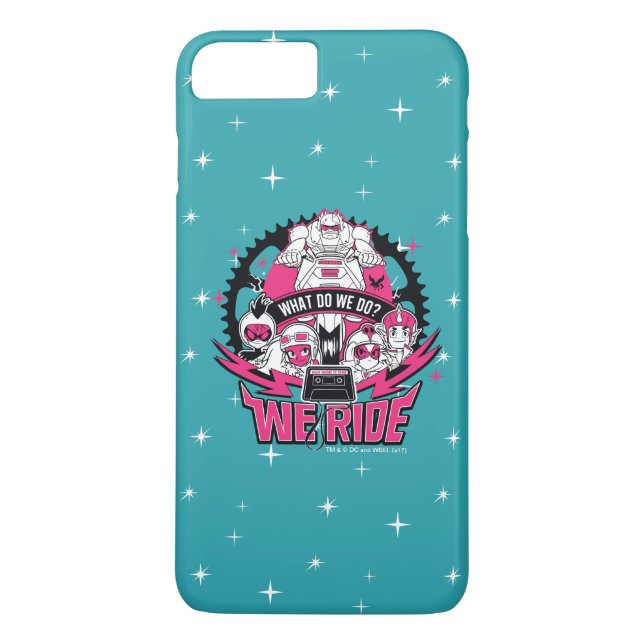 Tonåring Titans Go! | "We Ride" Retro Moto Graphic Case-Mate iPhone Skal (Baksida)