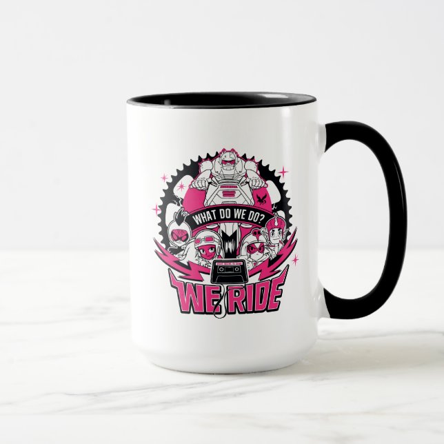 Tonåring Titans Go! | "We Ride" Retro Moto Graphic Mugg (Höger)