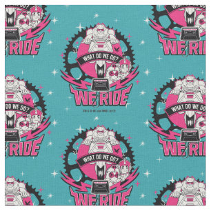 Tonåring Titans Go!   "We Ride" Retro Moto Graphic Tyg