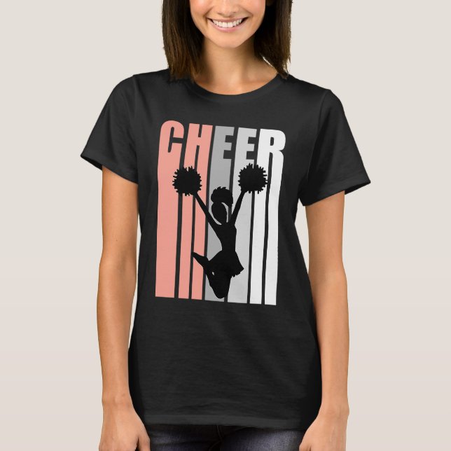 Tonåring tonåringar för kvinnor som Retro Cheerled T Shirt (Framsida)