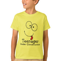 Tonåring under uppbyggnad Funny Ansikte