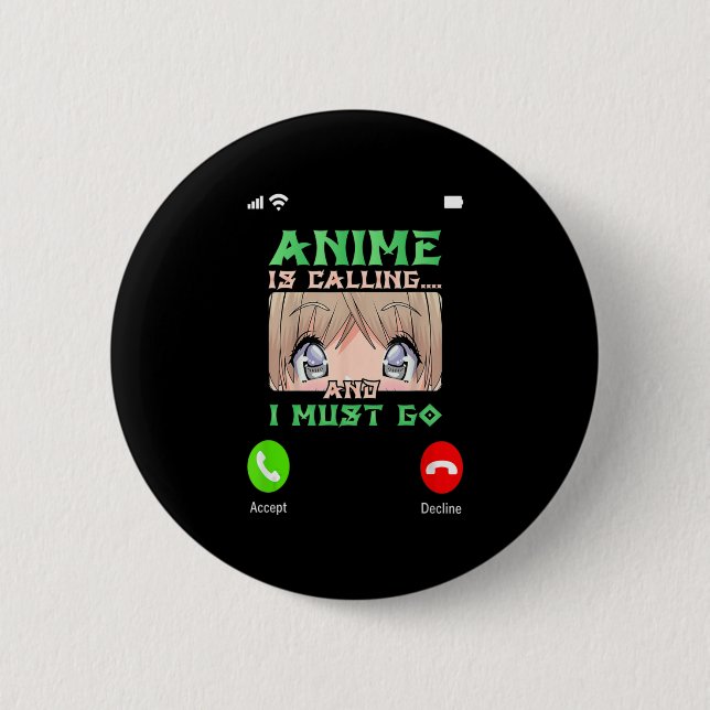 Tonåringar Anime Merch Boys Manar Girls Anime ring Knapp (Framsida)