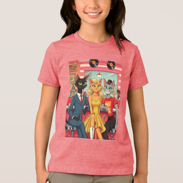 Tonåringar i mitten av århundradet i en Middag T Shirt (Framsida)